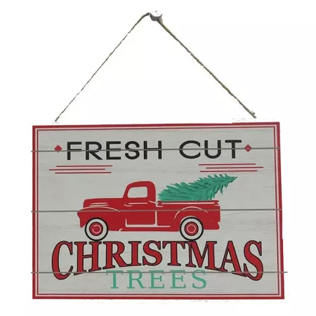 Fresh Cut Trees Wood Hanging Sign - Wondershop : Target