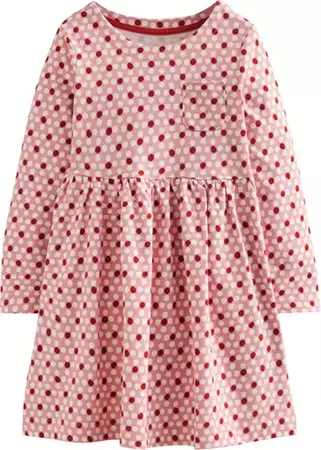 Mini Boden Kids' Fun Long Sleeve Cotton Jersey Dress | Nordstrom