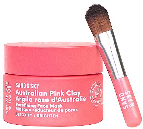 Sand & Sky Travel Australian Pink Clay Porefining Face Mask