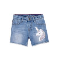 Vigoss - Vigoss Girls Unicorn Frayed Hem Denim Shorts, Sizes 4-14 - Walmart.com - Walmart.com