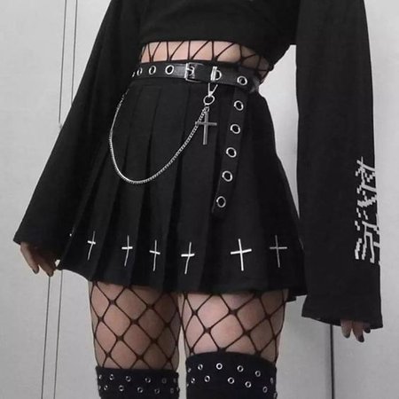 egirl goth aesthetic outfit