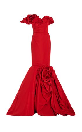 Rose Taffeta Gown By Marchesa | Moda Operandi