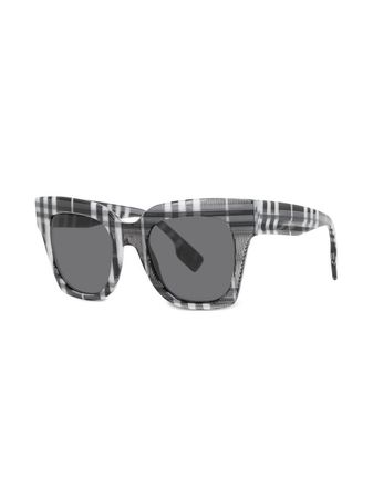 Burberry Check square-frame Sunglasses - Farfetch