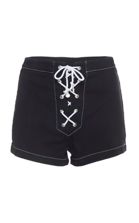 Solid & Striped Dark sailor denim shorts