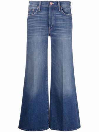 Shop MOTHER faded wide-leg jeans with Express Delivery - FARFETCH