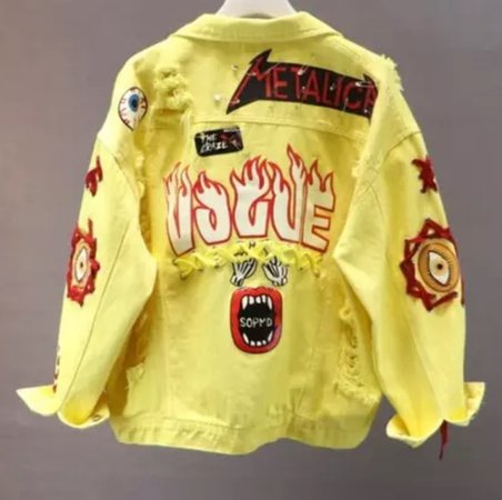 Yellow Vogue Denim Jacket