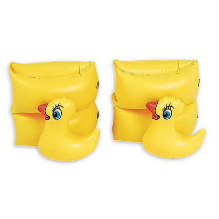 Pool Central Funny Duckie Pool Arm Floats in Yellow (Set of 2) | Bed Bath & Beyond