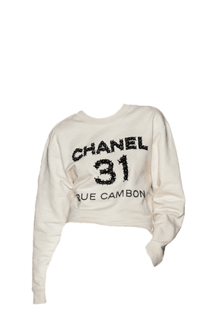 Chanel pre-fall 2020 white sweater