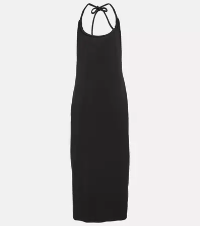 White Label Halterneck Jersey Midi Dress in Black - Proenza Schouler | Mytheresa