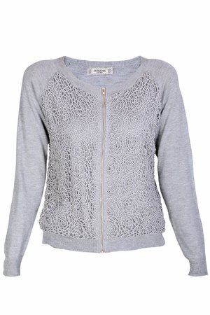 MISTY INTERDEE ARIADNA Grey Lace Cardigan – PRET-A-BEAUTE.COM