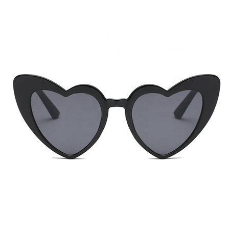 Retro Heart Sunglasses in Black | Birdy Grey