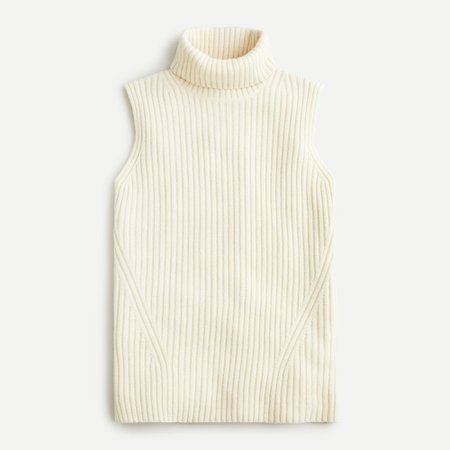 J.Crew: Ribbed Turtleneck Sweater-vest For Women