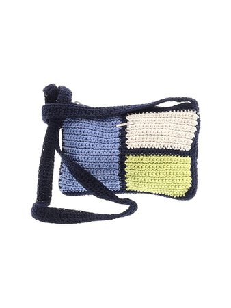The Sak light Blue navy chartreuse inspiration knit Crossbody Bag One Size - 49% off | thredUP