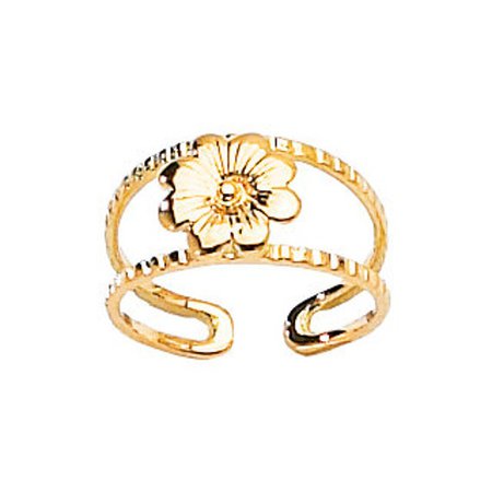 gold floral toe ring - Google Search