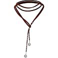 Amazon.com: Boho Layered Necklaces for Women,Brown Suede Choker Necklace for Women Teen Girls Boho Jewelry Long Necklaces Birthday Gifts for Her: Clothing, Shoes & Jewelry