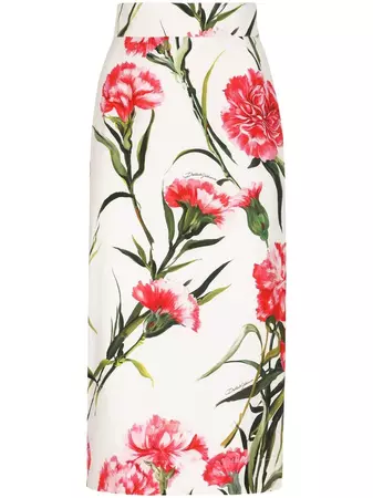 Dolce & Gabbana floral-print Pencil Skirt