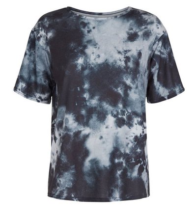 Carpe Diem Blue Tie Dye Oversized T-Shirt | New Look