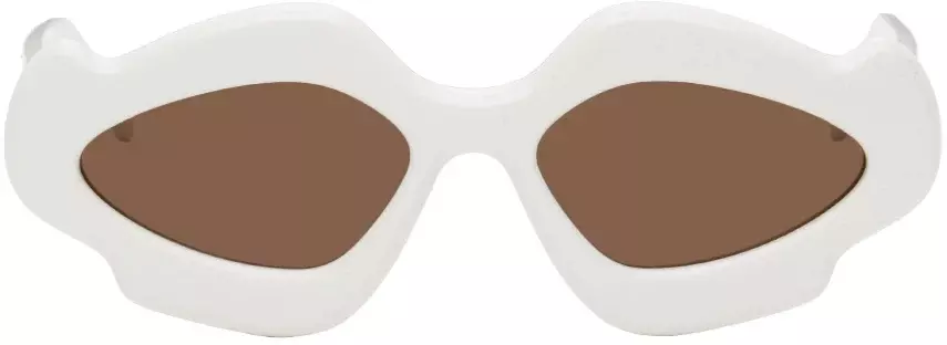 Loewe: White Flame Sunglasses | SSENSE