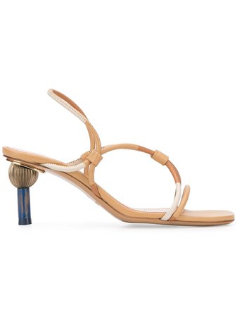 Jacquemus two-tone strap sandals $497 - Shop SS19 Online - Fast Delivery, Price