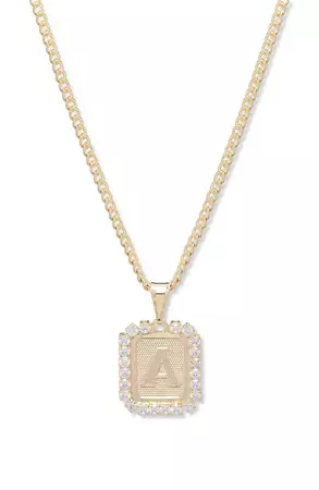 Bracha Royal Initial Card Necklace | Nordstrom