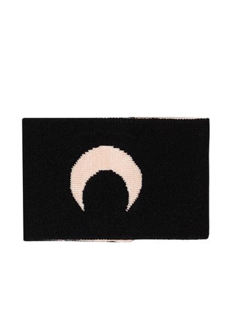 Marine Serre Moon intarsia-knit Wristband - Farfetch
