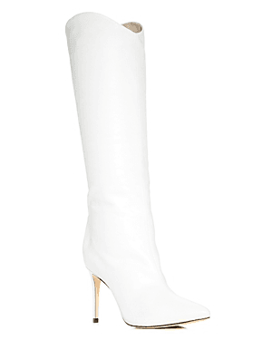 Schutz Women's Maryana Pointed-toe High-heel Boots In White | ModeSens
