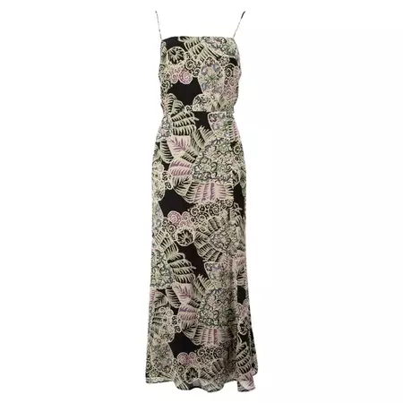 Iro Abstract Pattern Slip Dress Size XS For Sale at 1stDibs