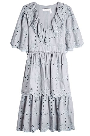 Cotton Dress with Broderie Anglaise Gr. IT 38