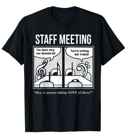 staff meeting nerd tshirt