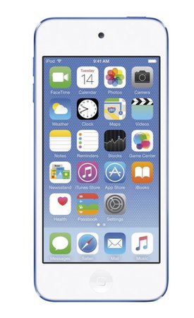 blue iPod touch