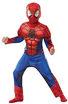 Rubie's 640841L Spiderman Marvel Spider-Man Deluxe Child Costume, Boys, Large: Amazon.co.uk: Toys & Games