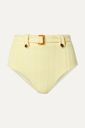 Solid & Striped | The Annie belted ribbed bikini briefs | NET-A-PORTER.COM