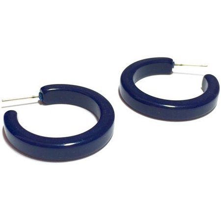 dark blue lucite hoop earrings (€11) ❤ liked on Polyvore featuring jewelry, earrings, lucite jewelry, dark blue jewelry, hoop earring… | Polyvore Finds