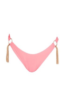 Hot Pink Underwire Gold Tassel Bikini Top | PrettyLittleThing USA