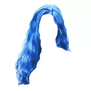Electric Blue Hair - Wavy (HVST edit)