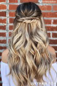 cute hairstyles for blonde hair long half up half down - Google Search