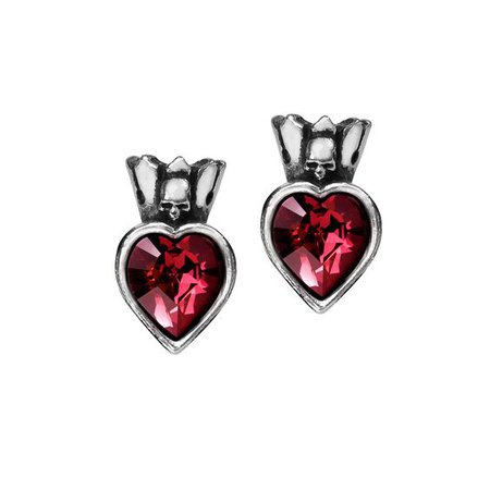 Clutched Heart Earrings