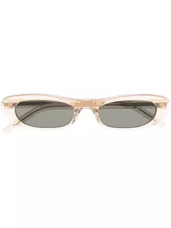 Saint Laurent Eyewear SL 557 Oval Sunglasses - Farfetch