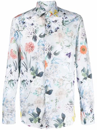 Etro floral-print Cotton Shirt - Farfetch