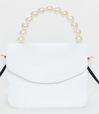 PLT white pearl mini bag