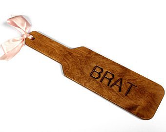 Ddlg BDSM wooden spanking paddle custom fetish punishment | Etsy