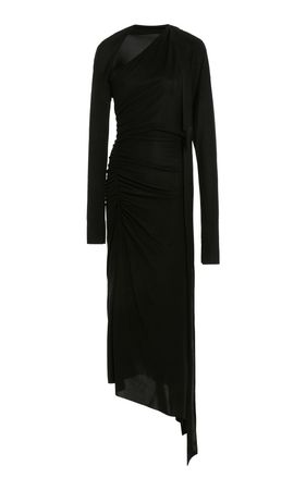 Slash-Neck Ruched Midi Dress By Victoria Beckham | Moda Operandi