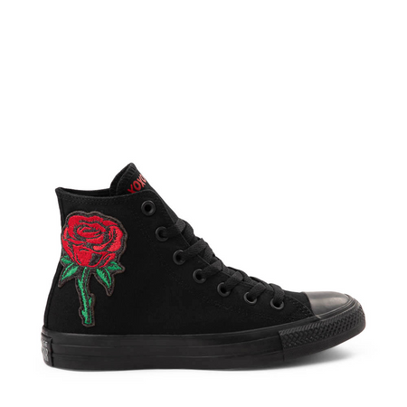 Converse Chuck Taylor All Star Hi Rose Patch Sneaker - Black | Journeys