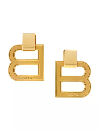 Shop Balenciaga Hourglass XL Earrings | Saks Fifth Avenue