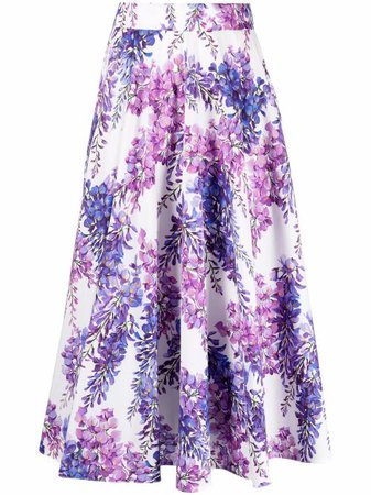 Dolce & Gabbana Wisteria floral-print high-waist Skirt - Farfetch