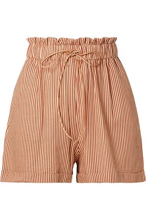 Miguelina | Sienna striped woven shorts | NET-A-PORTER.COM