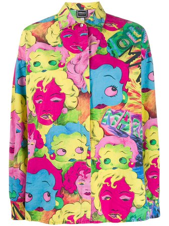 Versace Pre-Owned Betty Boop Skjorta Från 1990-talet - Farfetch