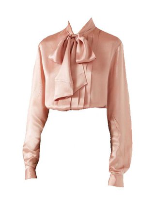 Gucci pink silk blouse