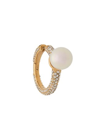 AMBUSH pearl and crystal earring