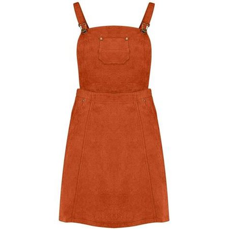 Orange Overall Dress